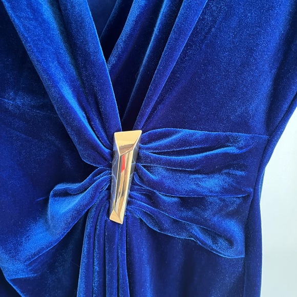 Calvin Klein Royal Blue Long Sleeve Dress - Picture 3 of 5